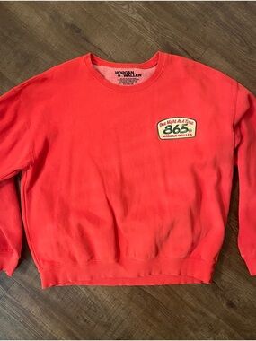 Morgan Wallen 865 Crewneck Sweatshirt XL One Night At A Time Tour Merch Red